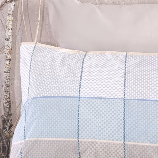 Rythmos Colette Γκρι Γαλαζιο - Ζευγοσ Μαξιλαροθηκεσ Next 50Χ70