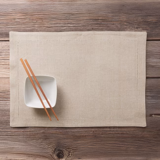 Rythmos Inez - Τραπεζομαντηλο Me Αζουρ Μπεζ Σουπλα (30X50)