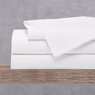 Rythmos Περκαλι 50% Βαμβακι 50% Pol - Σεντονι Λευκο 170X270