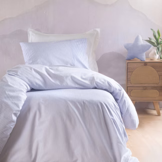 Rythmos Motiv Γαλαζιο - Σετ Σεντονια Symbol Ημιδιπλο Με Λαστιχο (160X260, 105X205+25)