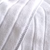 Πετσέτα Pyramid 100% Βαμβάκι Zero Twist 530gr Λευκό Μπάνιου (70×140)