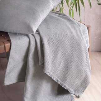 Rythmos Reve Γκρι - Μαξιλαροθηκη 40X40