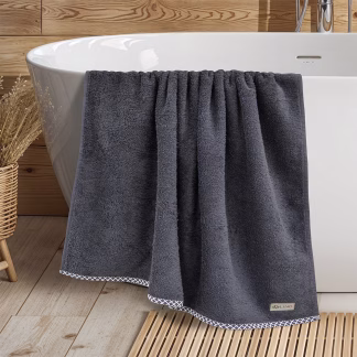 LINO Πετσέτα Σώματος (80x150) Marley Ανθρακί