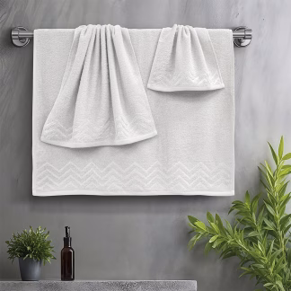 LINO Σετ πετσέτες 3τμχ (30x50,50x90,70x140) Wavie Εκρού