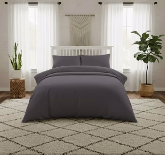 Σεντονι King Size (λ) 180χ200 Lavish Satin Dark Grey
