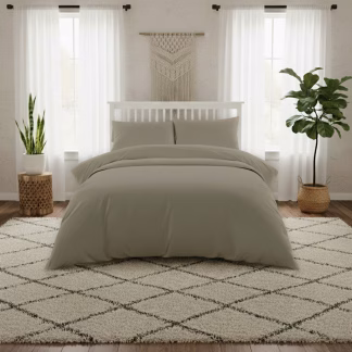 Σεντονι King Size (λ) 180χ200 Lavish Satin Olive/grey