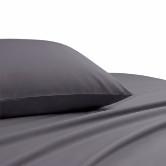 Σετ Μαξιλαροθηκες 53x72 Lavish Satin Dark Grey