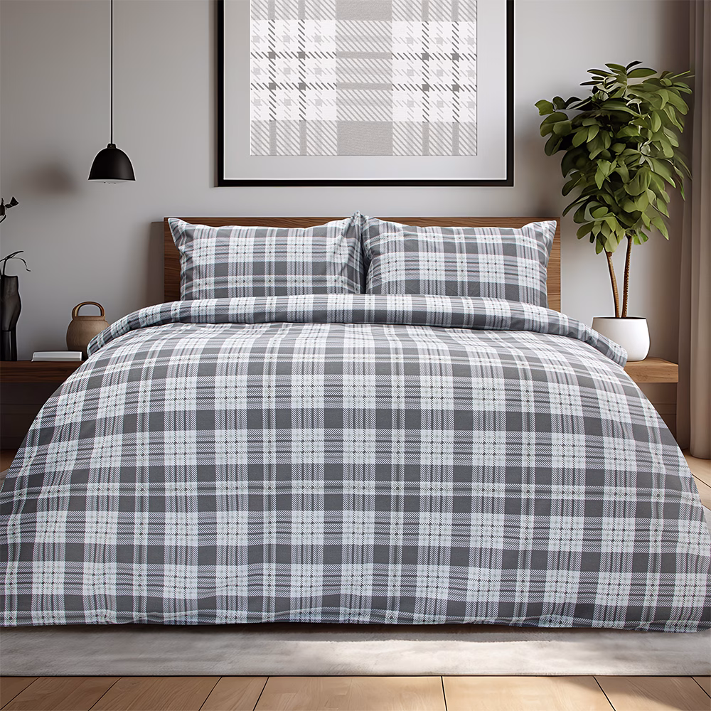 LINO Σετ Παπλωματοθήκη Υπέρδιπλη (225x245) Panier Γκρι LINO Σετ Παπλωματοθήκη Υπέρδιπλη (225x245) Panier Γκρι