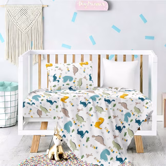 Σετ Σεντονια Κουνιας Dino Prime Line Baby (120x170)