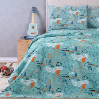 Σετ Παπλωματοθηκη (2 Τεμ.) Μονη Planeur Kids Line (165x245)