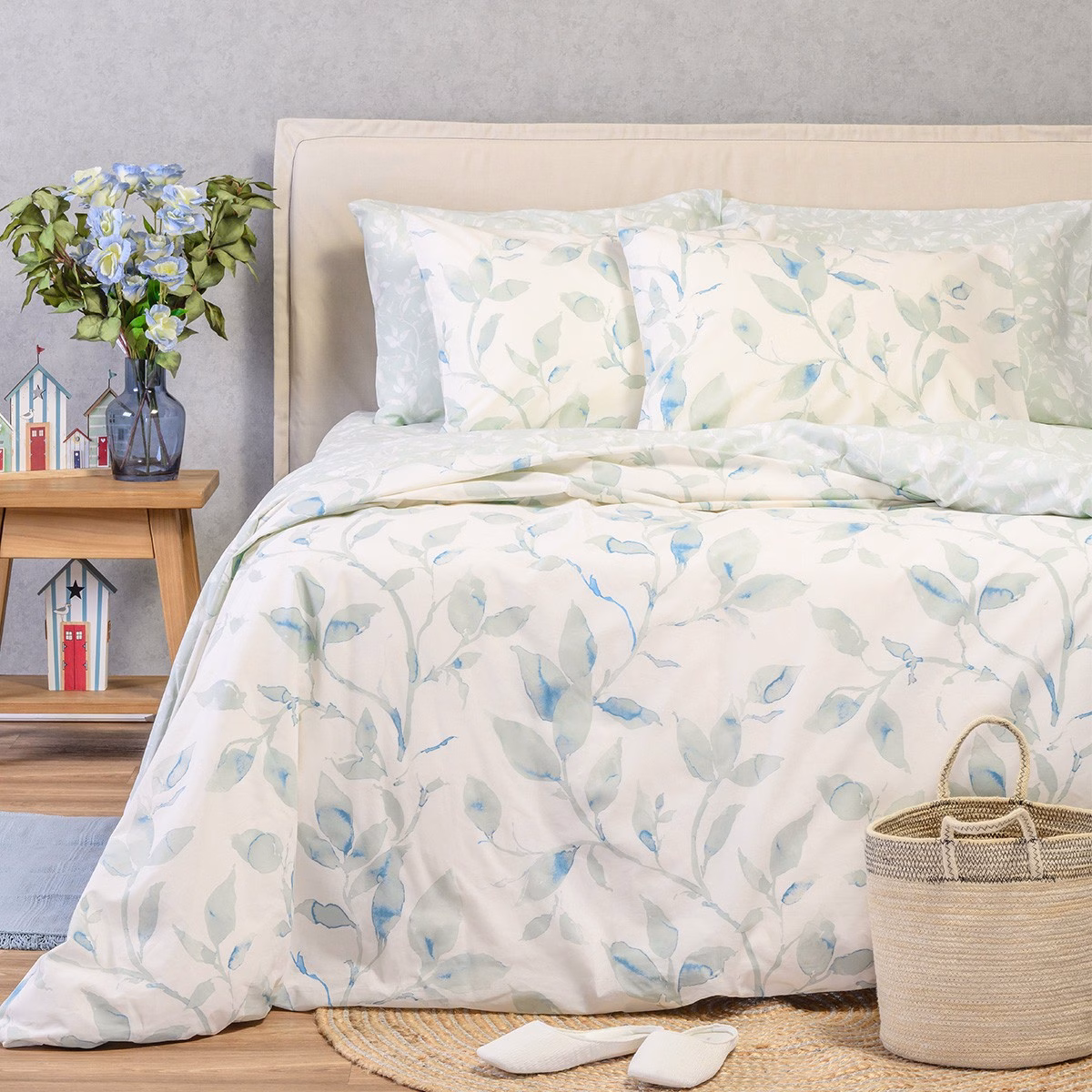 Παπλωματοθηκη Μονη Pearl Blue Ultra Line (165x245) Παπλωματοθηκη Μονη Pearl Blue Ultra Line (165x245)