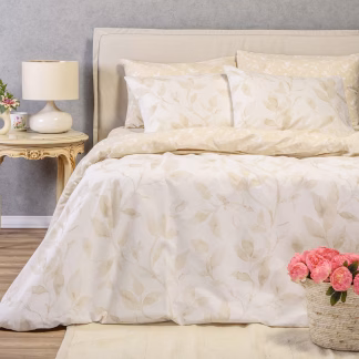 Παπλωματοθηκη Υπερδιπλη Pearl Beige Ultra Line (225x245)