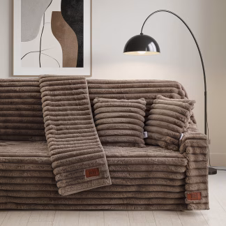 Γούνινο Ριχτάρι Διθέσιο Stripe Art 8726 180x250 Μόκα Γούνινο Ριχτάρι Διθέσιο Stripe Art 8726 180x250 Μόκα