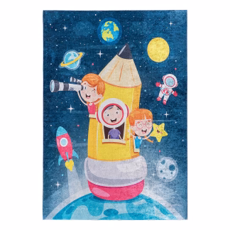 Χαλί Παιδικό Fun Art 9595 120x180 Μπλε