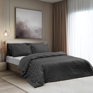 Σετ Σεντόνια Υπέρδιπλα Art 10101 Fancy 240x260 Μαύρο
