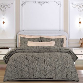 Σετ Σεντονια Υπερδιπλα Essential 2366 Beige, Black