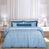 Σετ Σεντόνια King Essential 2268 Μπλε / Λευκό Σετ Σεντόνια King Essential 2268 Μπλε / Λευκό