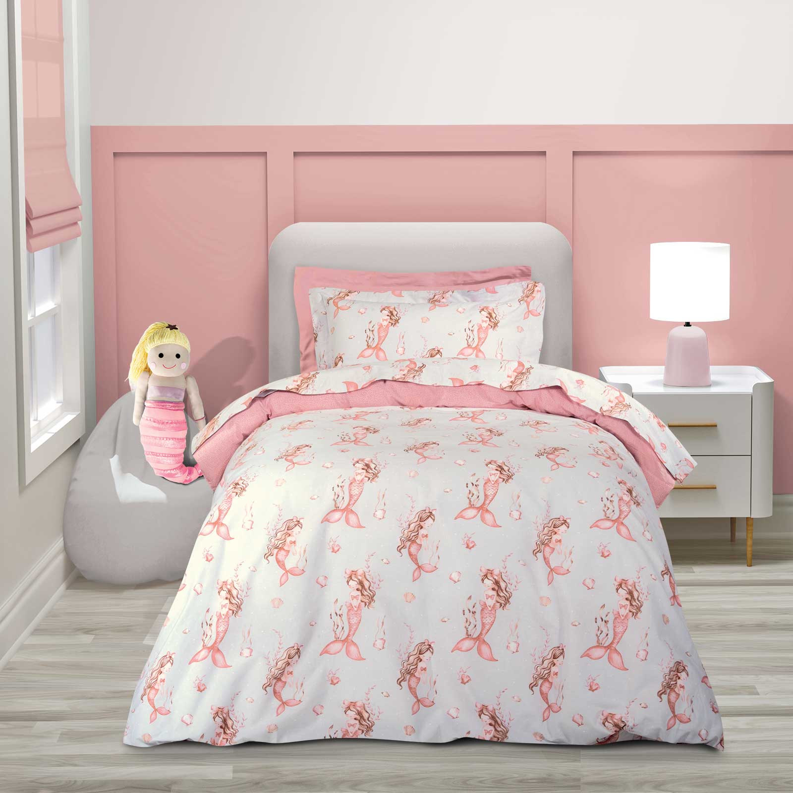 Σετ Σεντονια Μονα Essential 8853 Grey, Pink Σετ Σεντονια Μονα Essential 8853 Grey, Pink