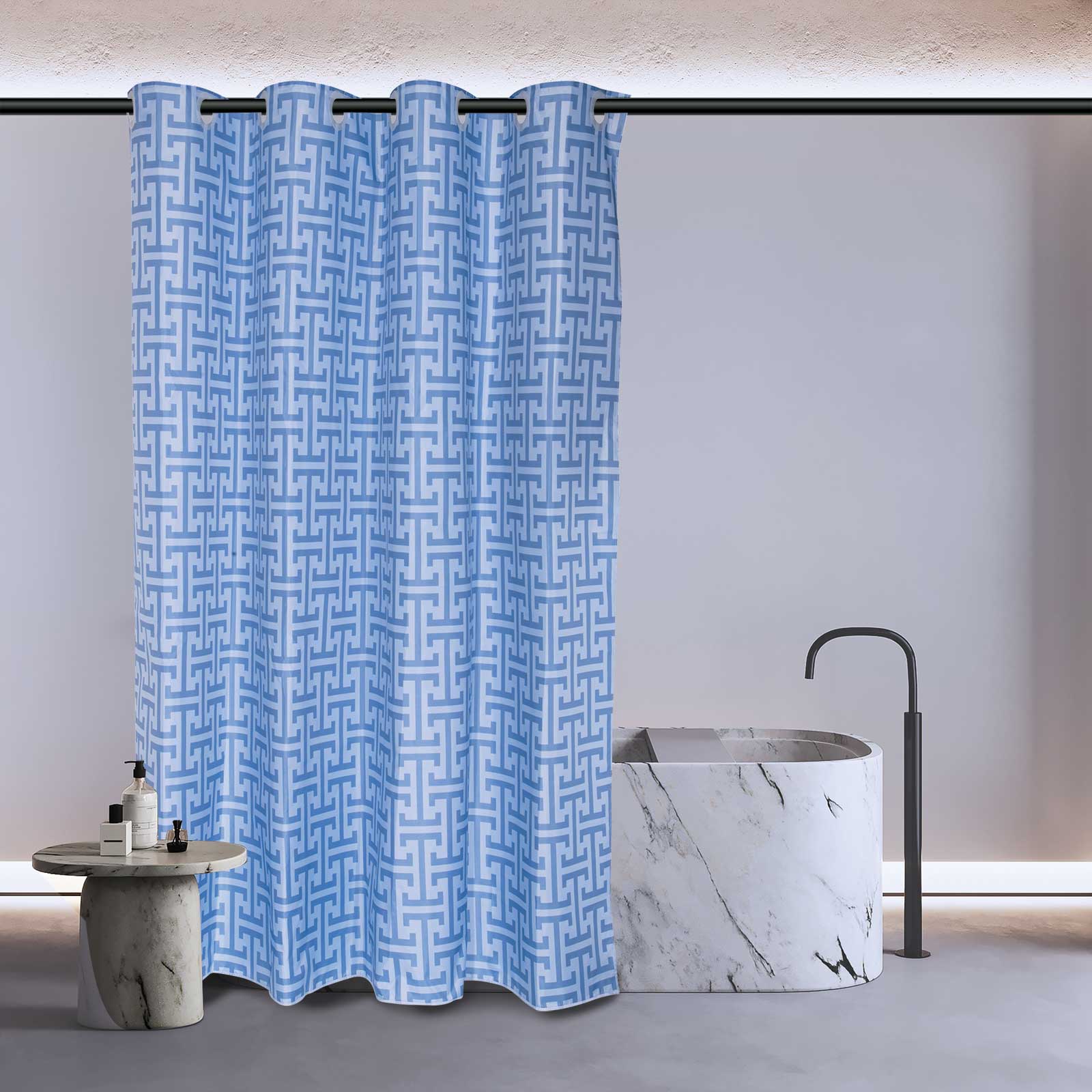 Κουρτινα Μπανιου 240χ180 Essential 3119 Dusty Blue Κουρτινα Μπανιου 240χ180 Essential 3119 Dusty Blue