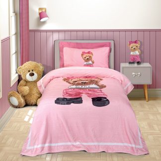 Junior Κουβερτα Fleece 8839 Beige, Grey, Pink