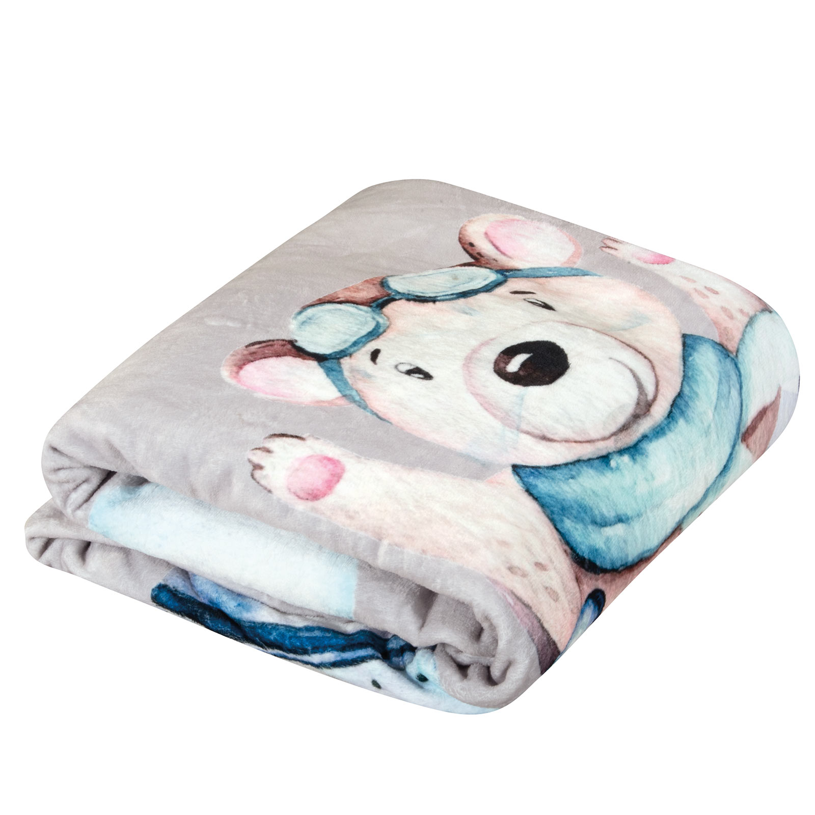 Junior Κουβερτα Fleece 8851 Blue, Grey Junior Κουβερτα Fleece 8851 Blue, Grey