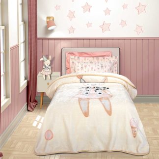 Κουβερτα Velour Junior Essential 8859 Cream