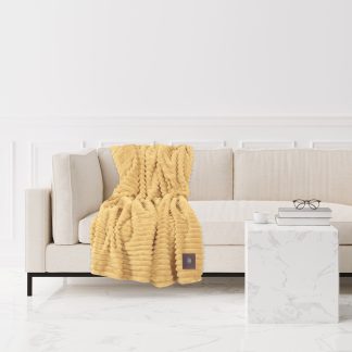 Κουβερτα Fleece 130χ170 3488 Ochre