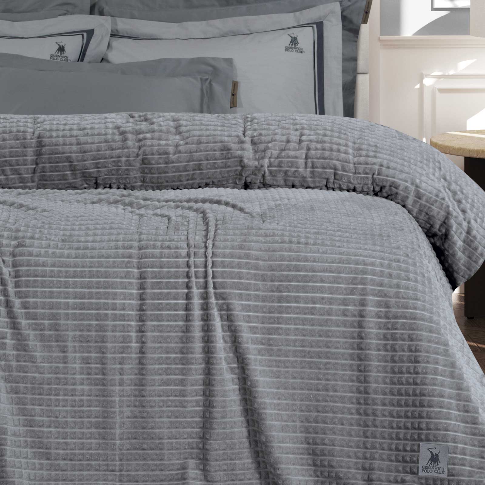 Κουβερτα Fleece Υπερδιπλh 3450 Grey Κουβερτα Fleece Υπερδιπλh 3450 Grey