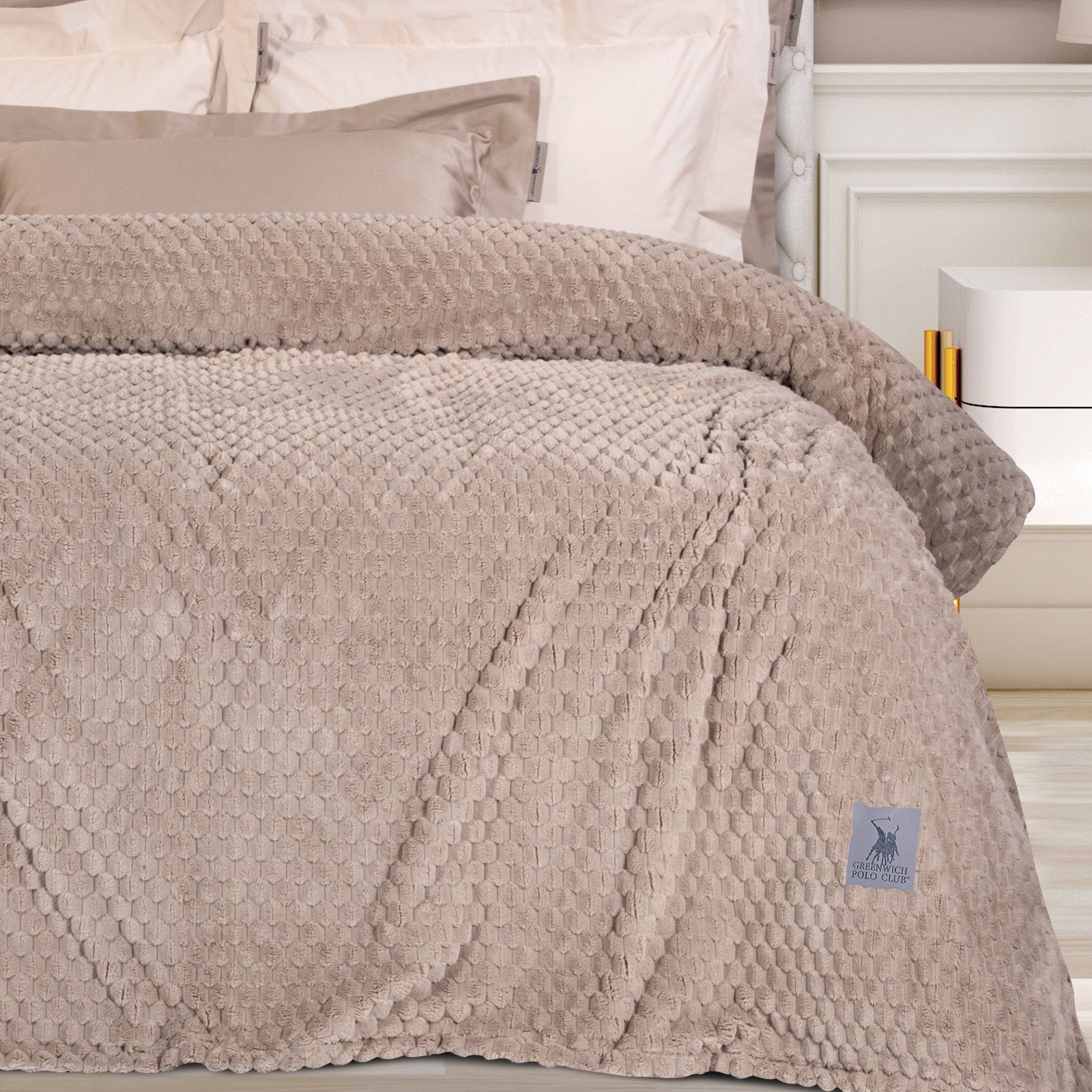 Κουβερτα Fleece Υπερδιπλh 3475 Taupe Κουβερτα Fleece Υπερδιπλh 3475 Taupe