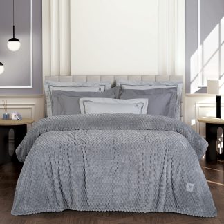 Κουβερτα Fleece Υπερδιπλh 3476 Grey Κουβερτα Fleece Υπερδιπλh 3476 Grey