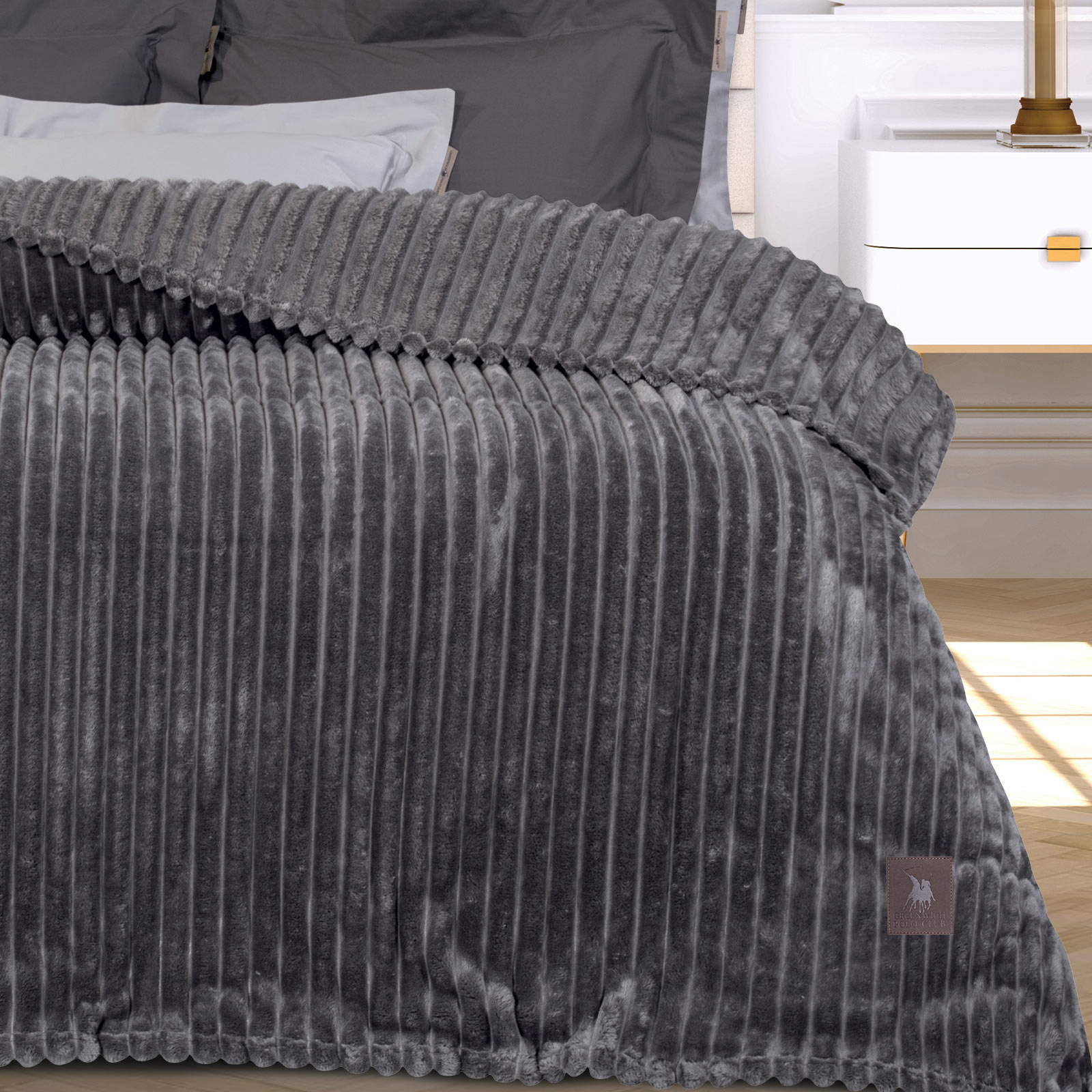 Κουβερτα Fleece Υπερδιπλh 3486 Grey Κουβερτα Fleece Υπερδιπλh 3486 Grey