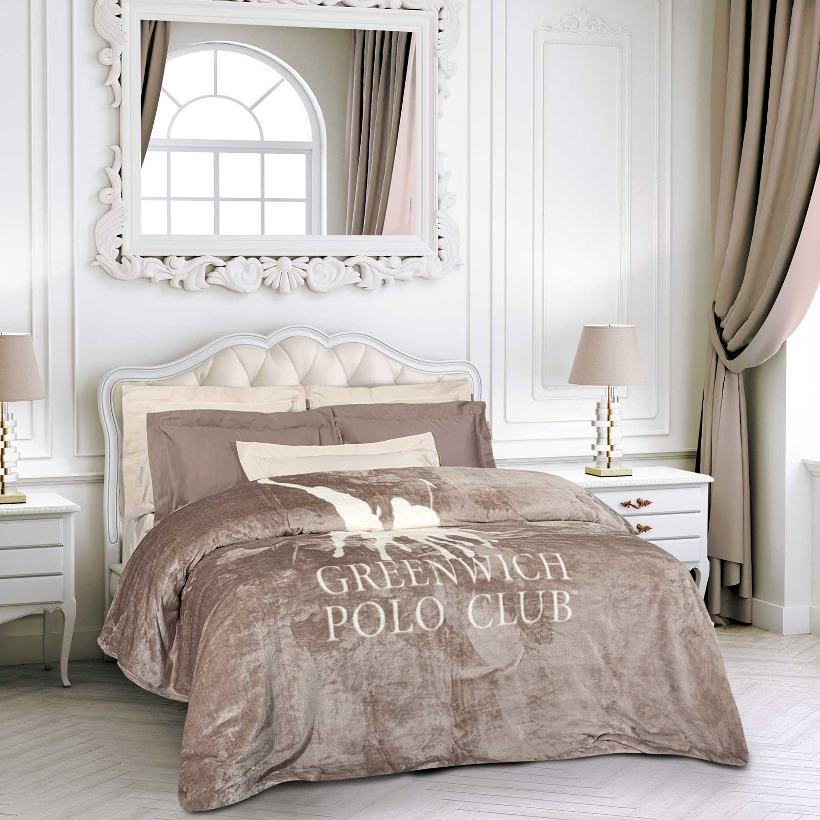 Κουβερτα Fleece Υπερδιπλh 3490 Taupe Κουβερτα Fleece Υπερδιπλh 3490 Taupe