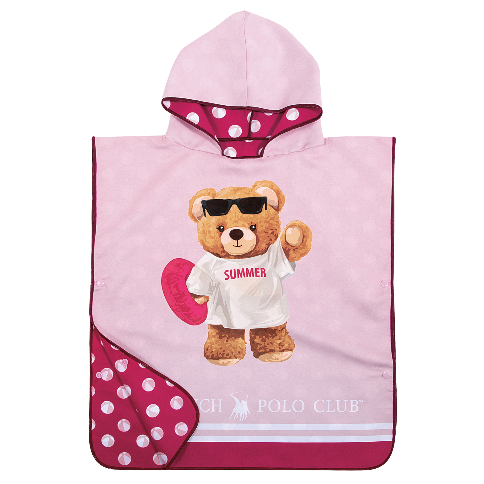 Junior Ποντσο Θαλασσης 50χ115 4039 Pink Junior Ποντσο Θαλασσης 50χ115 4039 Pink