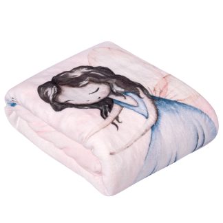 Κουβερτα Fleece Αγκαλιας Essential 8849 Light Purple, Pink
