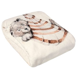 Κουβερτα Fleece Αγκαλιας Essential 8850 Cream, Taupe, Teracotta