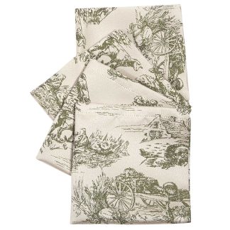 Σετ Πετσετες Φαγητου 40χ40 Essential 3015 Ecru, Olive