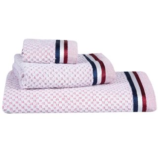 Σετ Πετσετες 3 Τεμαχιων 3075 Blue, Red, White