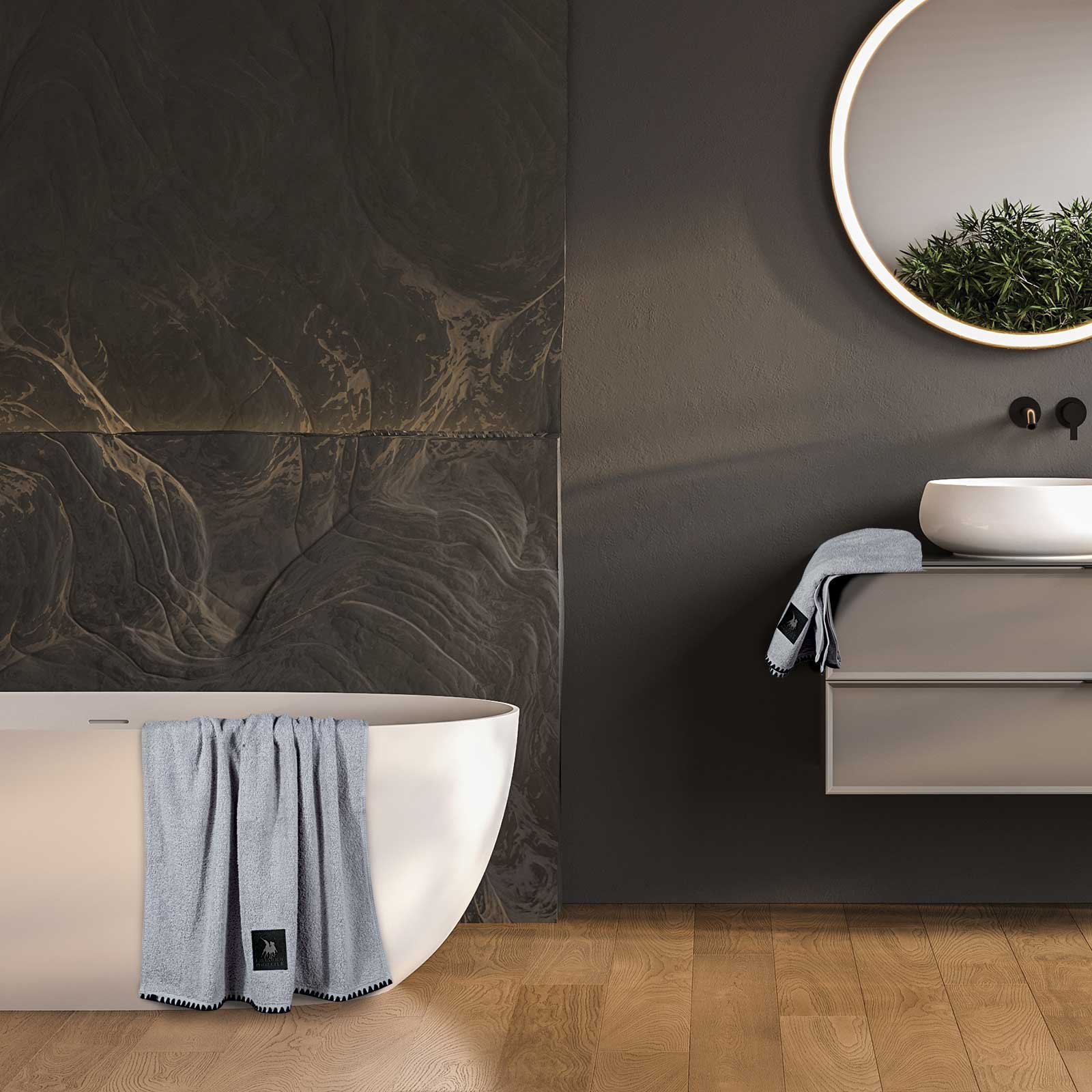 Σετ Πετσετες 3 Τεμαχιων Essential 4110 Grey Σετ Πετσετες 3 Τεμαχιων Essential 4110 Grey