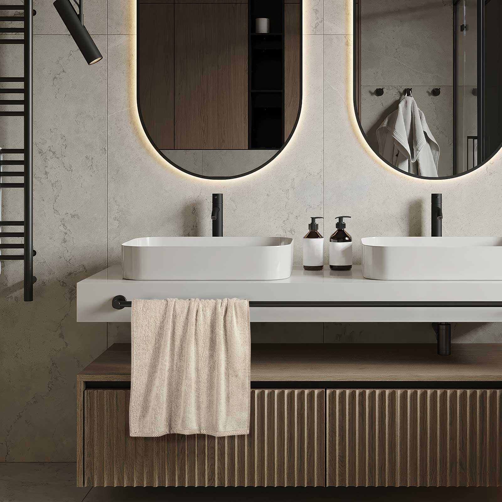Σετ Πετσετες 3 Τεμαχιων Cozy 4127 Taupe Σετ Πετσετες 3 Τεμαχιων Cozy 4127 Taupe