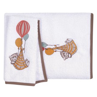 Σετ Πετσετες Βαβυ Essential 8850 Coffee Brown, White