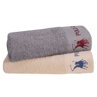 Σετ Πετσετες 2 Τεμαχιων 2663 Γκρι, Μπεζ