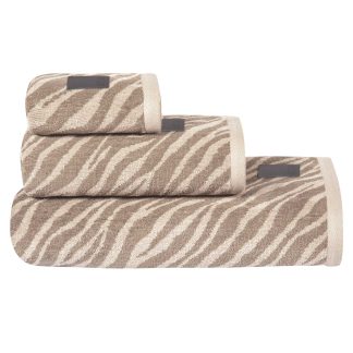 Πετσετα Χεριων 30χ50 Loft 4092 Taupe, White