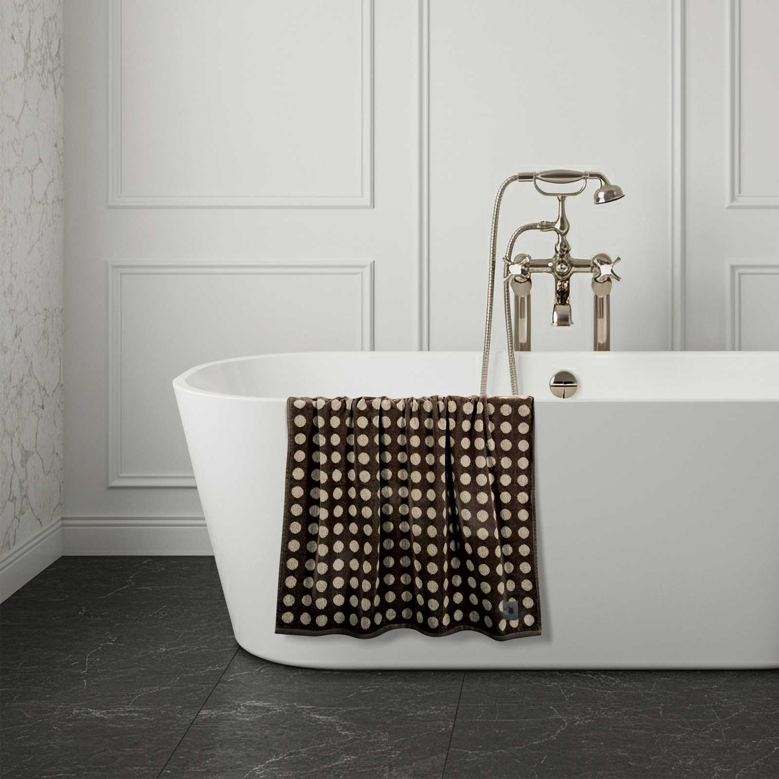 Πετσετα Μπανιου 80χ150 Loft 4138 Cream, Dark Grey Πετσετα Μπανιου 80χ150 Loft 4138 Cream, Dark Grey