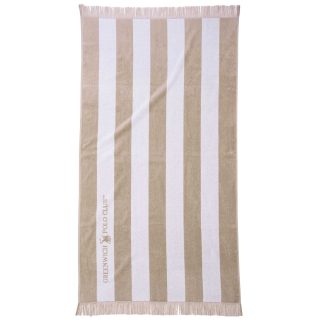 Πετσετα Θαλασσης 90χ170 3729 Taupe, White