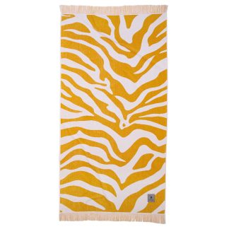 Πετσετα Θαλασσης 90χ180 Essential 3741 Ochre, White
