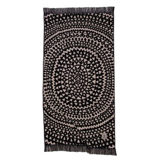 Πετσετα Θαλασσης 90χ180 3770 Black, Taupe