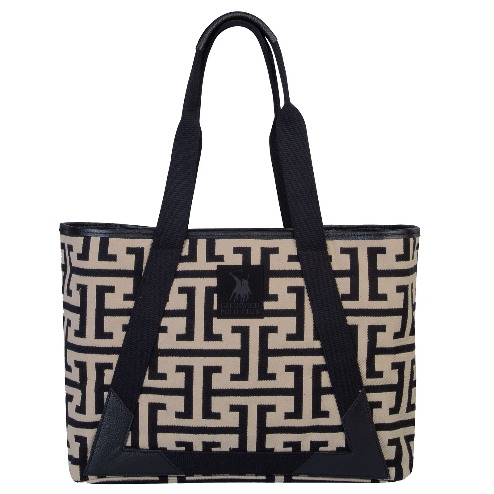 Τσαντα 35χ42χ12 Premium 3840 Beige, Black Τσαντα 35χ42χ12 Premium 3840 Beige, Black