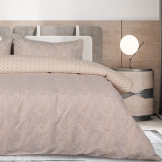 Σετ Παπλωματοθηκη Μονη Happy Flannel 9680 Grey, Yellow