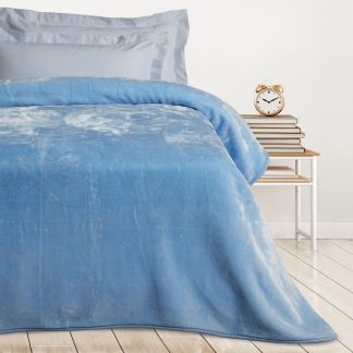 Das Kids Κουβερτα Velour Monh 0291 Baby Blue