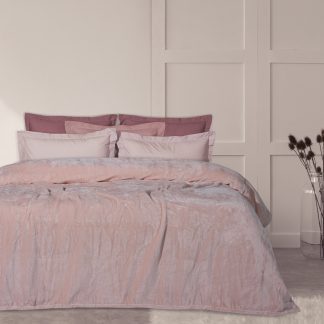 Κουβερτα Velour Υπερδιπλη 1346 Ροζ Κουβερτα Velour Υπερδιπλη 1346 Ροζ
